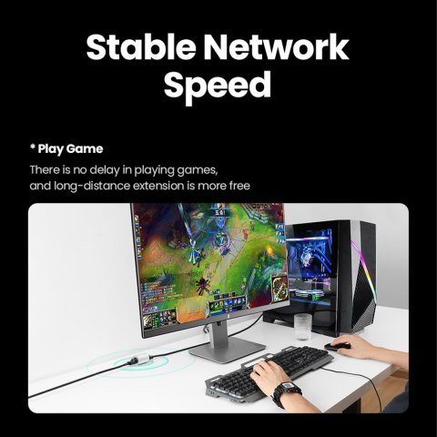 Złączka mufa do kabli sieciowych skrętki RJ45 Cat. 5e/6 do 100m biały