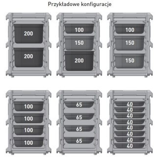 Pojemnik termoizolacyjny termos cateringowy EEP 8 x tace lub pojemniki GN1/1 100L - Hendi 707999