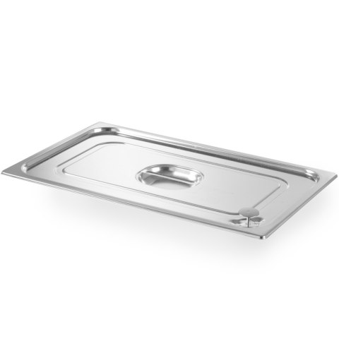 Pokrywka do pojemnika GN Profi Line z uszczelką silikonową GN1/2 265x325mm stalowa nierdzewna - Hendi 802625
