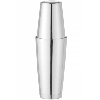 Shaker bostoński 2 częściowy do drinków koktajli Tin on Tin 0.8 l - srebrny