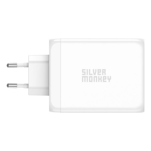 Mocna ładowarka GaN 200W 3xUSB-C PD USB-A QC 3.0 biała