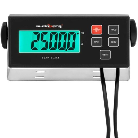 Waga płozowa belkowa paletowa LCD 2500 / 0.5 kg 1000 x 100 mm