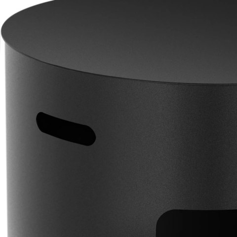 Biokominek wolnostojący stalowy wys. 80cm śr. 40cm czarny