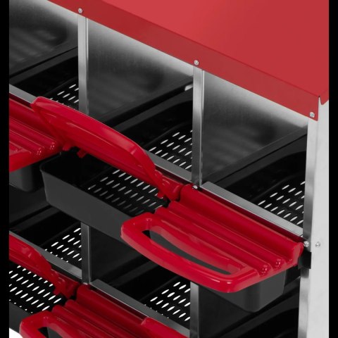 Gniazdo dla kur niosek ścienne 6 komór STAL 81 x 52.5 x 79 cm