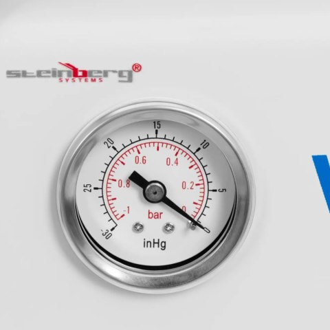 Pompa próżniowa bezolejowa z manometrem 0.8 bar 15 l/min