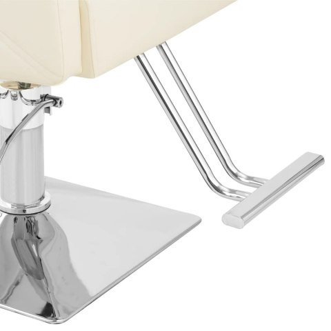 Fotel fryzjerski barberski z podnóżkiem CARLISLE - kremowy