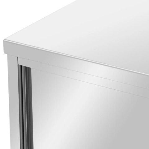 Stół gastronomiczny z szafką drzwi przesuwne 200 x 80 x 87 cm do 500 kg