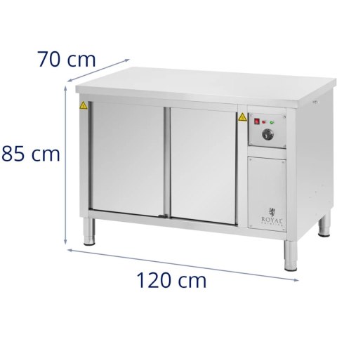 Szafa grzewcza podgrzewacz do talerzy 30-80 C 120 x 70 x 85 cm 2.4kW