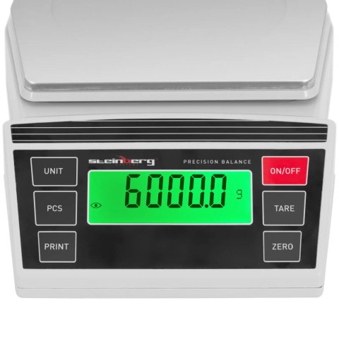 Waga laboratoryjna jubilerska precyzyjna LCD 2-6000g / 0.1 g