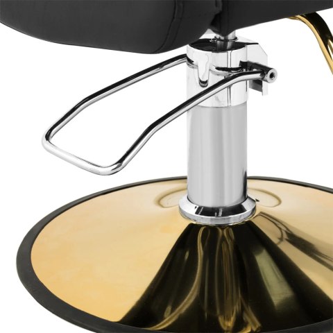 Fotel fryzjerski barberski z podnóżkiem BARTON - czarny