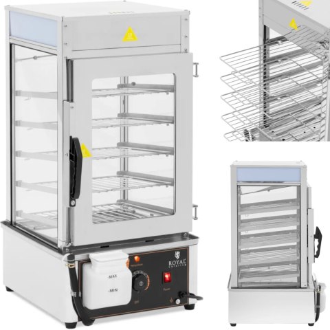 Parowar parowiec do pierogów 5 rusztów 30-110C 37 l 1250 W