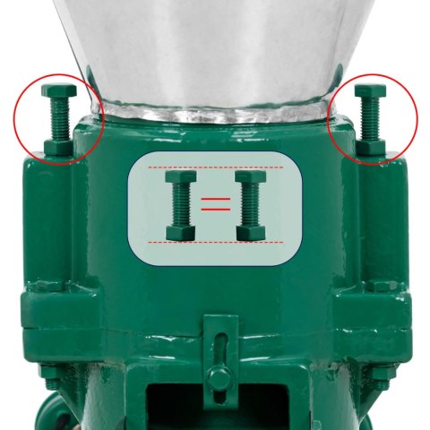 Peleciarka prasa do produkcji pelletu trocin paszy śr. 120 mm 100 kg/h 2200 W