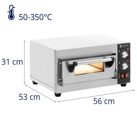 Piec do pizzy elektryczny z kamieniem szamotowym na 1 pizzę śr. 35 cm 2000 W
