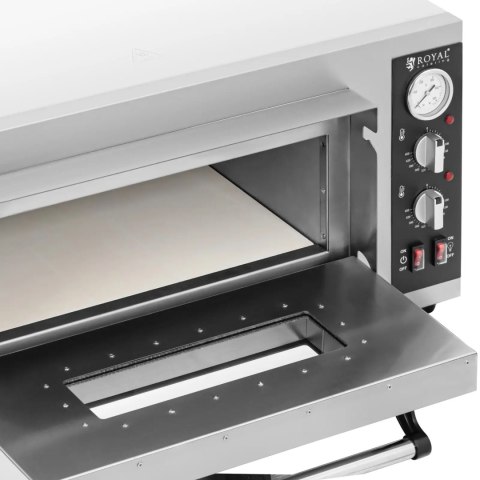 Piec do pizzy elektryczny z kamieniem szamotowym na 4 pizze śr. 25 cm 4200 W