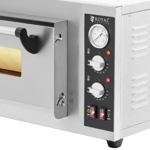 Piec do pizzy elektryczny z kamieniem szamotowym na 4 pizze śr. 25 cm 4200 W