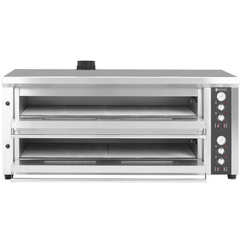 Piec do pizzy podwójny z szamotem na 16 pizz śr. 33 cm 400 V 16800 W