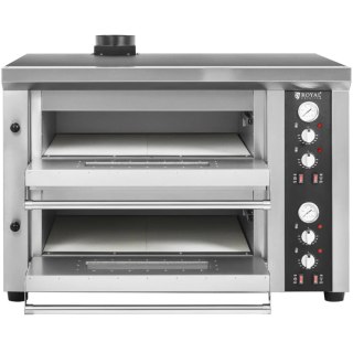 Piec do pizzy podwójny z szamotem na 8 pizz śr. 33 cm 400 V 8400 W