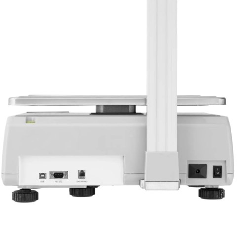 Waga sklepowa handlowa z drukarką etykiet LCD 30 kg / 15 g