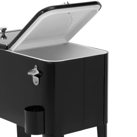 Wózek chłodniczy lodówka barek ogrodowy na lód napoje z otwieraczem 57 l