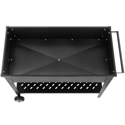 Wózek kwietnik ogrodowy metalowy na kwiaty zioła z półką 100 x 50 x 79 cm