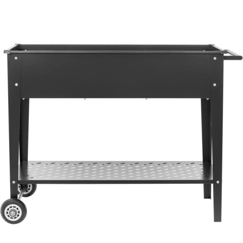 Wózek kwietnik ogrodowy metalowy na kwiaty zioła z półką 100 x 50 x 79 cm