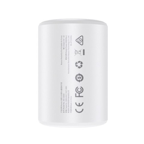 2w1 Pompka turystyczna do materaca i latarką LED PocketGo Pro - biała