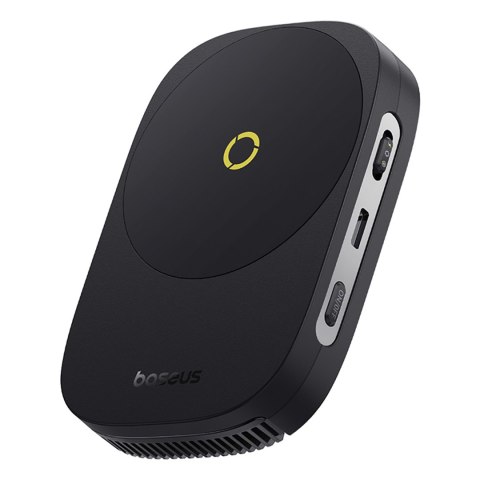 3w1 Wentylator do chłodzenia smartfona ładowarka indukcyjna 15W i podstawka - czarny