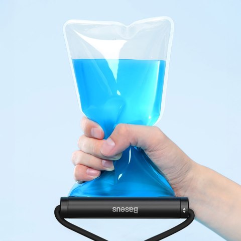 Etui wodoodporne do telefonu 7.2'' z cylindrycznym zapięciem IPX8 AquaGlide - czarne