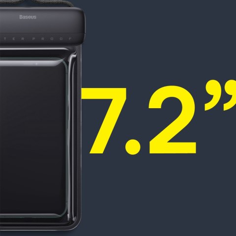 Etui wodoodporne na telefon 7.2'' AquaGlide IPX8 z systemem Slide Lock - czarne