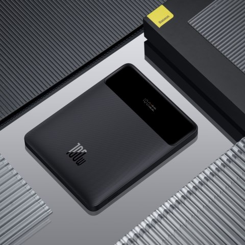 Powerbank 20000 mAh 2x USB-A 2x USB-C 100W + kabel USB-C - czarny