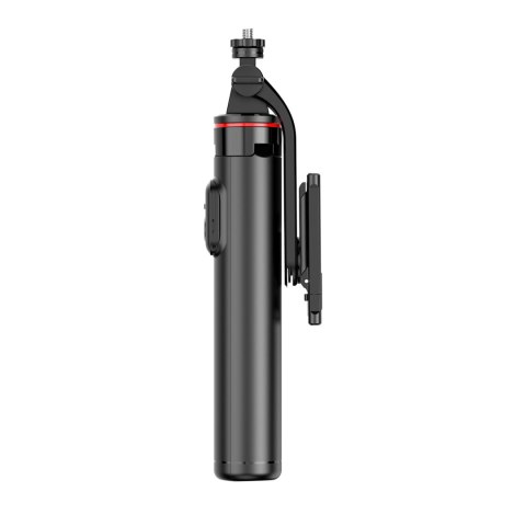 Selfie stick teleskopowy z pilotem stojak tripod na telefon 1.3m - czarny