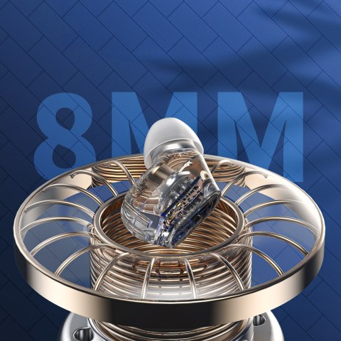 Słuchawki dokanałowe MEMS bezprzewodowe TWS Bluetooth 5.3 - białe