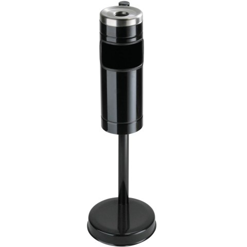 Popielniczka do wewnątrz na stojaku z pojemnikiem koszem na odpadki śr. 15cm wys. 85cm