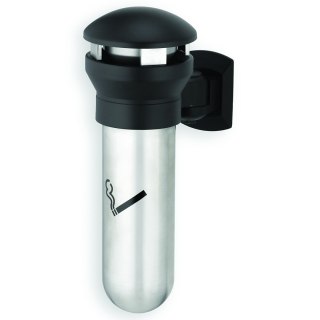 Popielniczka zewnętrzna mocowana do ściany nierdzewna śr. 18cm wys. 49cm