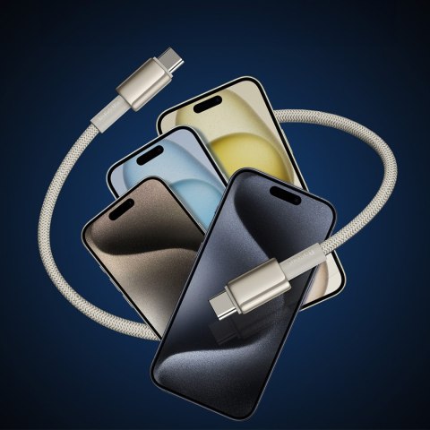 Kabel przewód Tungsten Gold USB-C - USB-C 100W 1m - złoty