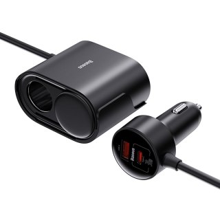 Ładowarka 2x gniazdo zapalniczki Adapter High Efficiency Pro USB-A USB-C 30W - czarny
