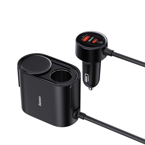 Ładowarka 2x gniazdo zapalniczki Adapter High Efficiency Pro USB-A USB-C 30W - czarny