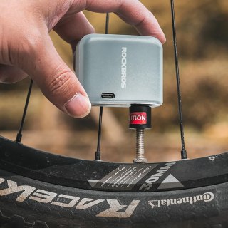 MINI Pompka rowerowa elektryczna USB Schrader Presta 6.9bar 100PSI - czarna