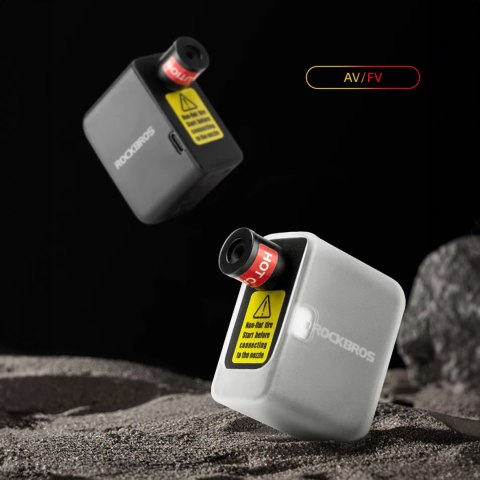 MINI Pompka rowerowa elektryczna USB Schrader Presta 6.9bar 100PSI - czarna