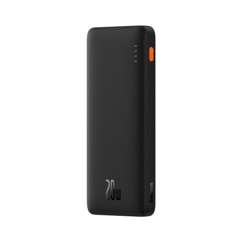 Powerbank Airpow 20W 10000mAh z kablem USB-A - USB-C 30cm - czarny