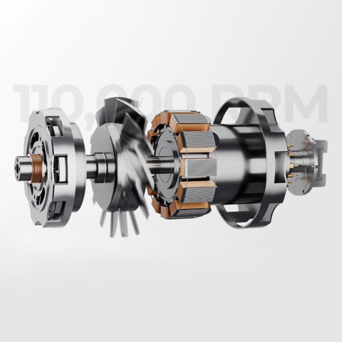 Suszarka do włosów z jonizacją i kontrolą temperatury H100 - szara