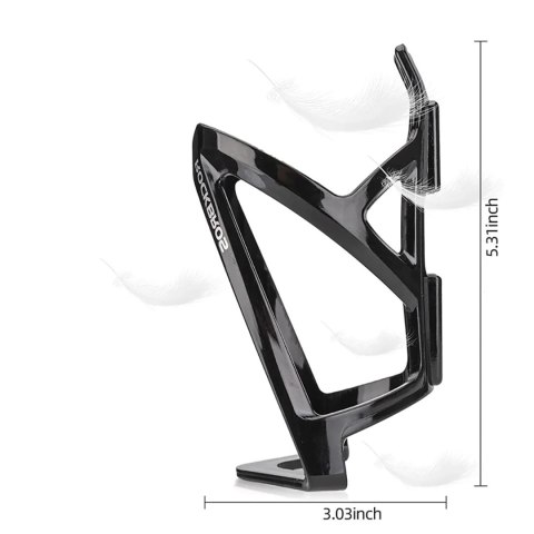 Uchwyt rowerowy na bidon butelkę - czarny