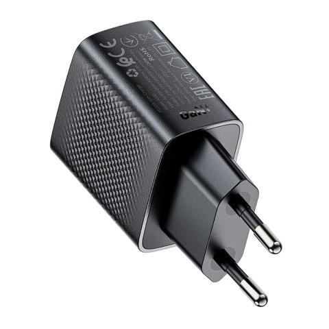 Ładowarka sieciowa A102 GaN USB-C PD 30W - czarna