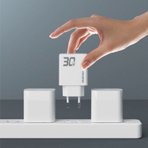 Ładowarka sieciowa GaN A30EUL 30W USB-A USB-C - biała