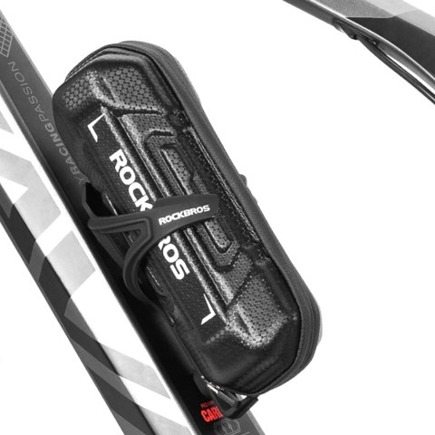 Torba rowerowa na narzędzia mocowana w uchwycie na bidon 0.65l - czarna