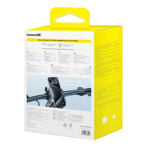 Uchwyt magnetyczny na telefon na kierownicę rower hulajnogę skuter motor PrimeTrip - czarny