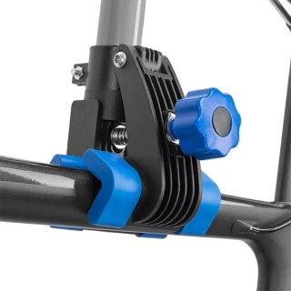 Wielofunkcyjny stojak serwisowy uchwyt do rowerów nablatowy - czarny