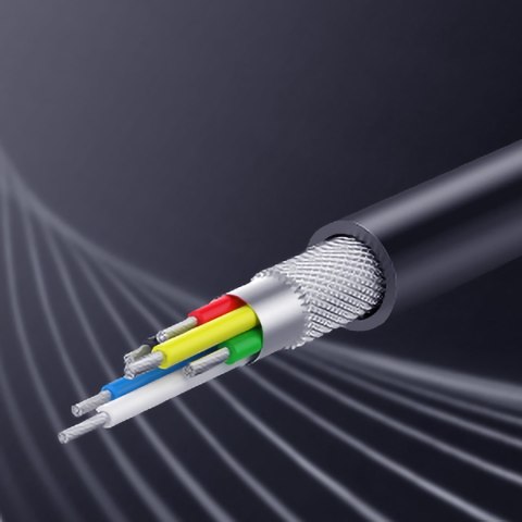 Adapter audio dwuportowy USB-C (męski) - mini jack 3.5mm / USB-C (żeński) - szary