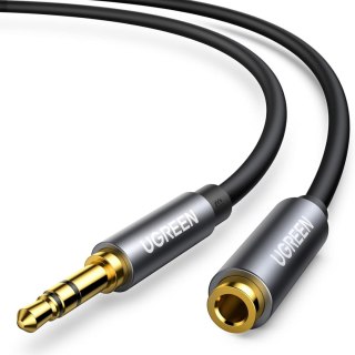 Kabel przedłużacz audio mini jack 3.5mm 5m - srebrny