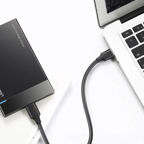Kabel przewód USB-A 3.0 - USB-C 3A 2m - czarny